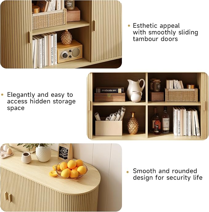 55" Sideboard Buffet Cabinet - Image 5