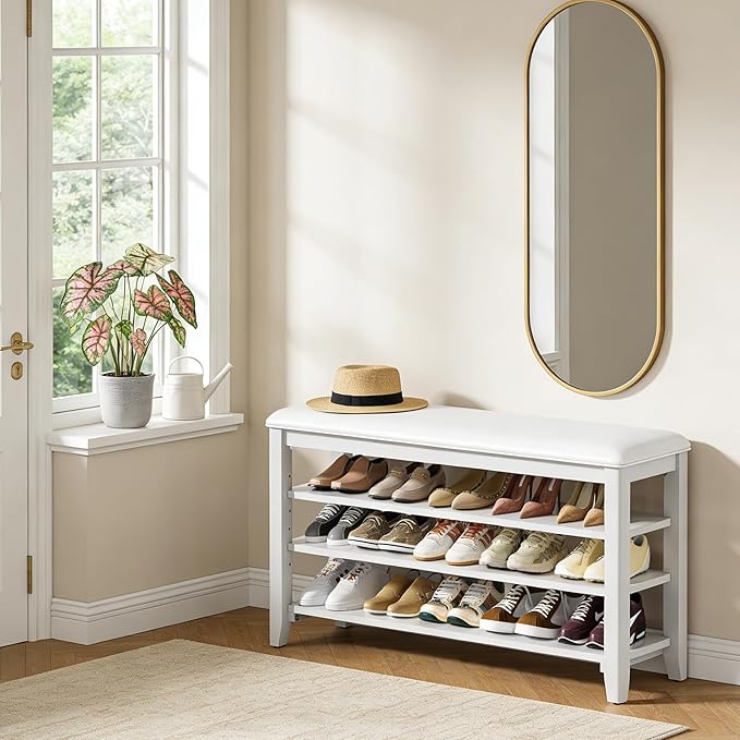 Taitiy Shoe Rack Bench Entryway Storage, Shoe Organizer Bench - Image 2