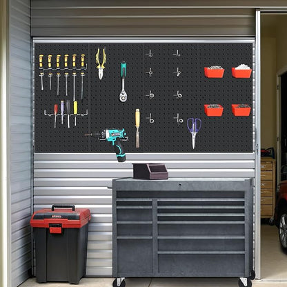 4 Pack 12-Inch X 24-Inch Metal Pegboard Wall Panels, Peg Boards - Image 6