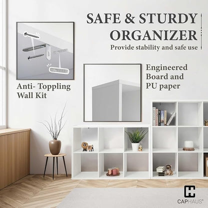 CAPHAUS Sturdy Room 13-Inch Cube Storage Organizer Shelf, - Image 4
