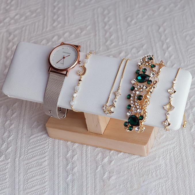 Wooden Watches Display tower Base Watch Necklace Bracelet Organizer Rack Bangle - Image 6