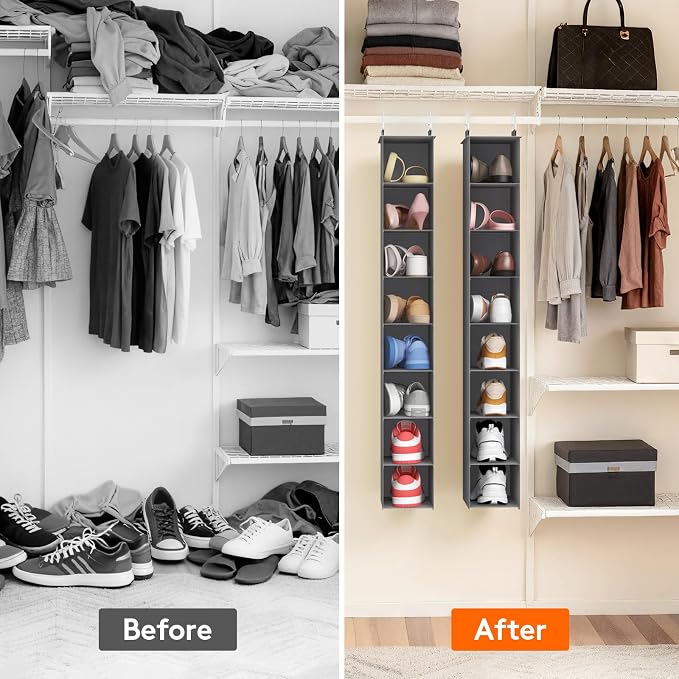Lifewit 8 Section Hanging Shoe Storage Organizer - Image 7
