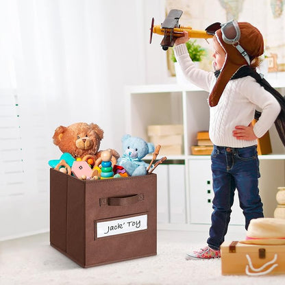 11 Inch Storage Cube, Storage bin, cube storage Foldable Fabric Cube Storage - Image 5
