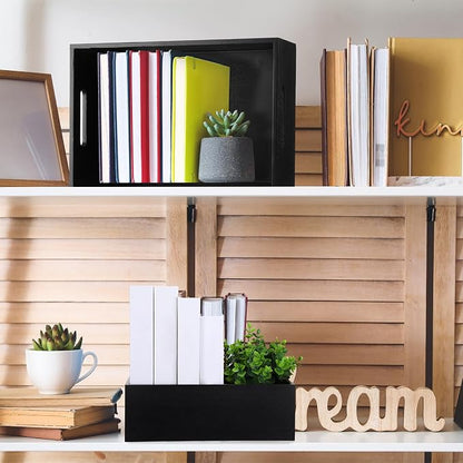 Set of 6 Wood Storage Boxes - Image 6