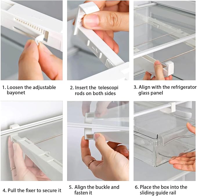 Yatmung 2 Pack Fridge Drawer Organizer - Image 7