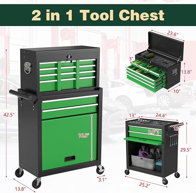 8-Drawer Heavy Duty Tool Chest - Image 3
