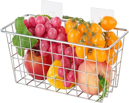 JUNCHU CHERRY 2 Pack Hanging Storage Basket, Bathroom Basket, Household Goods - Image 5