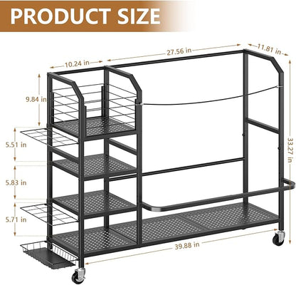 Golf Bag Storage, Big Capacity Golf Bag Organizer - Image 3
