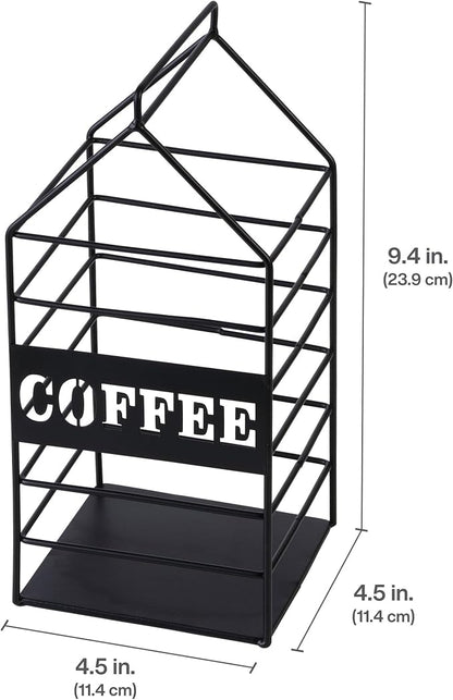 Pfaltzgraff Black Metal Wire Milk Carton Coffee Pod Holder, - Image 2