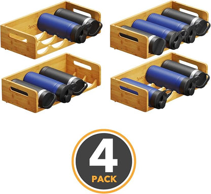 SpaceAid Bamboo Water Bottle Organizer - Image 6