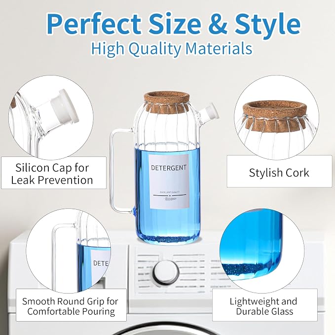 60oz Fabric Softener Dispenser, Liquid Laundry Detergent Dispenser - Image 6
