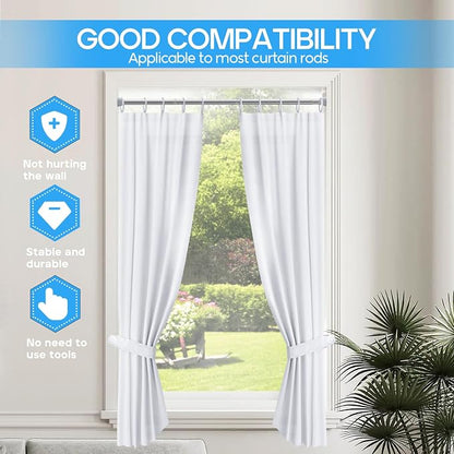 Tension Curtain Rod silver 1PCS Tension Rods - Image 2