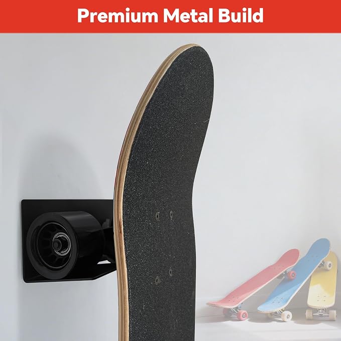 Skateboard Wall Mount Rack, Wall Hanger Holder - Image 3