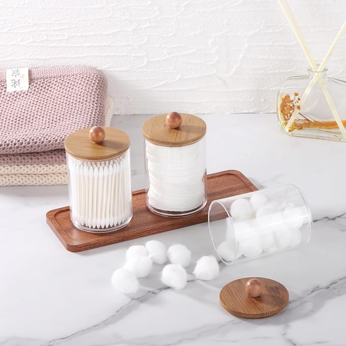Tbestmax Qtip Holder with Vanity Tray - Image 5