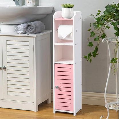 AOJEZOR Toilet Paper Holder Stand: Drill Free by AOJEZORBathroomCabinets