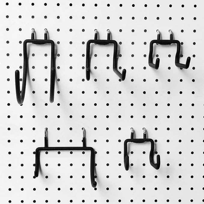 12-Piece Pegboard Hook Set for Drills, Accessories, Tool Utility Garage or - Image 9