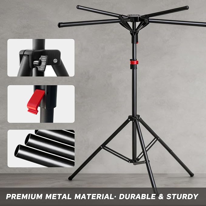 CozyNova Shopping Bag Rack: Adjustable Height & Base, Premium Metal Display - Image 5