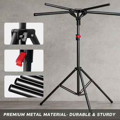 CozyNova Shopping Bag Rack: Adjustable Height & Base, Premium Metal Display - Image 5