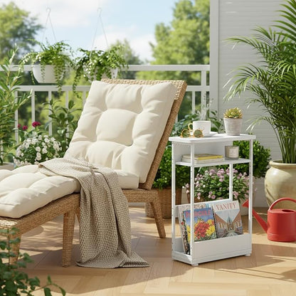 Narrow Side Table, 3-Tier Slim End Table - Image 9