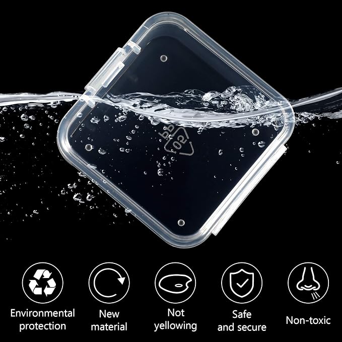 Jetec 6 Pieces Mini Plastic Clear Beads Storage Containers Box - Image 3