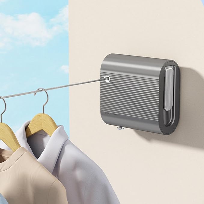 Retractable Clothesline Indoor Outdoor, Non-Sagging Clothes Line Retracting - Image 8