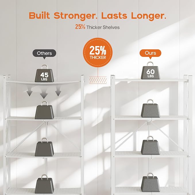 Fenbeli Foldable Shelves with Wheels - Image 4