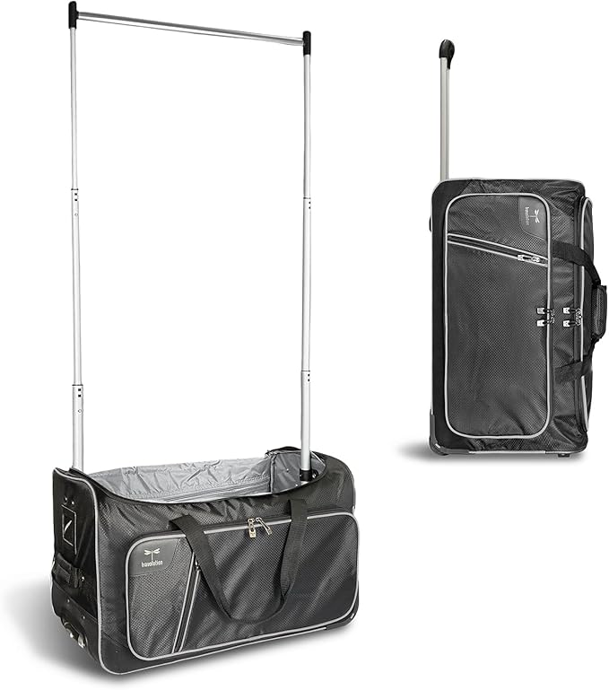 Travolution Dance Bag with Garment Rack, 24 Inch Rolling Duffel With Wheels by Ecogear
