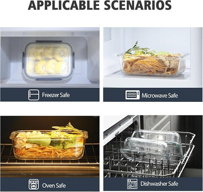 S SALIENT 18 Pieces Glass Food Storage Containers - Image 5