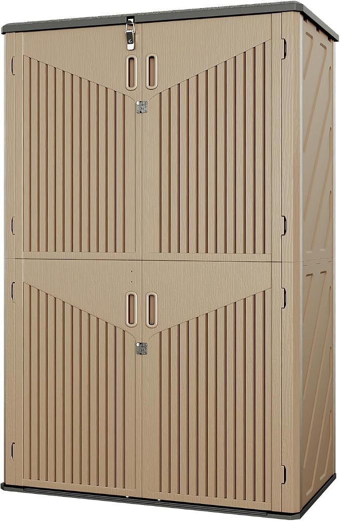Aoxun Outdoor Storage Shed, 64 Cu.Ft Vertical Storage Sheds Outdoor - Image 9