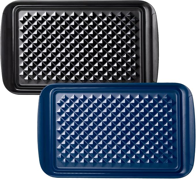 Melamine Grilling Prep and Serve Trays, Dishwasher Safe Food Tray by ZAROCRUS