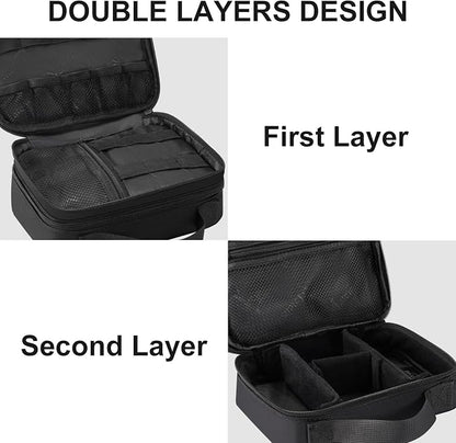 MATEIN Small Electronic Organizer Travel Case, Double Layer Cable Organizer | - Image 6