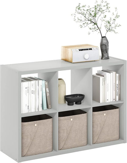 6-Cube Cubicle Bookshelf, Cube Bookcase - Image 5