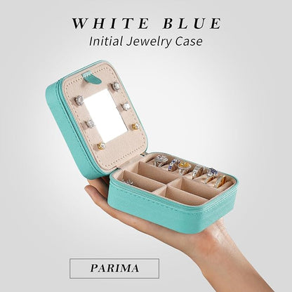 Parima Women's Jewelry Organizer | Necklace, Ring Holder | Aqua Blue Travel Gift - Image 3