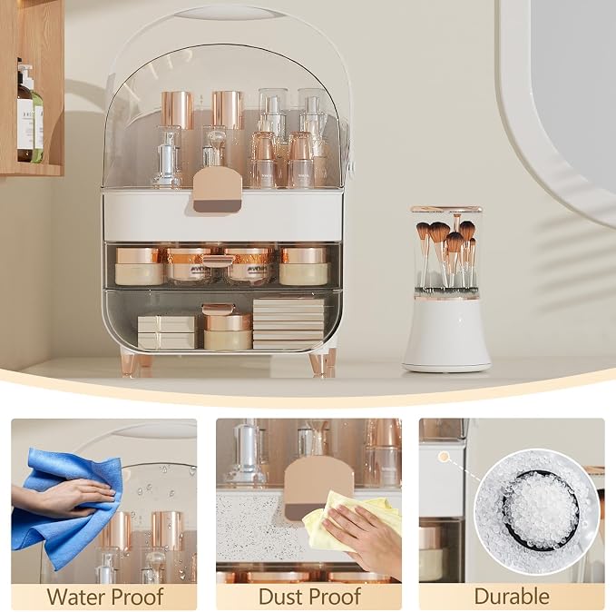 Makeup Organizer Countertop & Makeup Brush Holder - Image 7