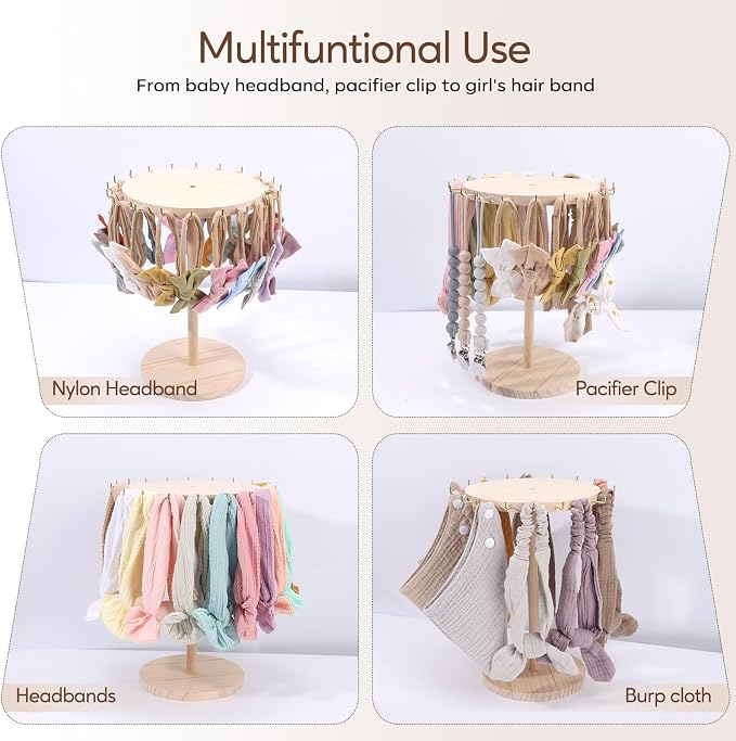 POVETIRE Baby Headband Holder Bow Organizer - Image 5