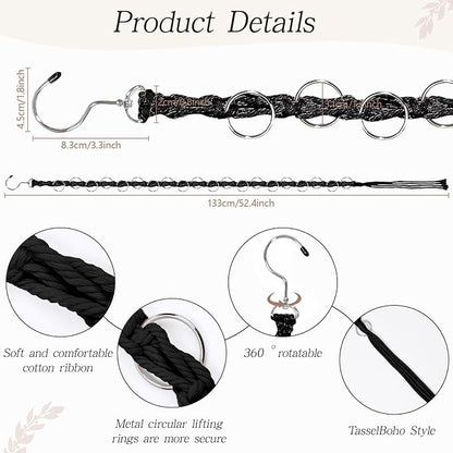 SNOWSTAR Macrame Hair Claw Clip Organizer - Image 3