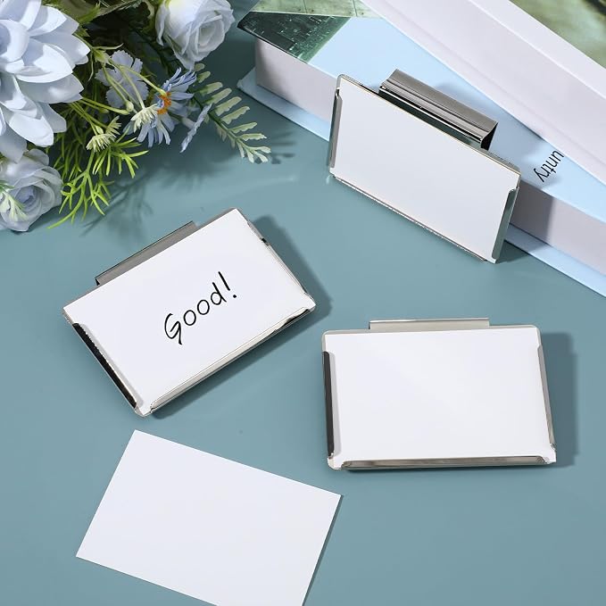 10 Pack Metal Basket Bin Label Clips, 3.54 x 2.36 Inch Silver Removable Label - Image 6
