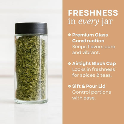 | Bamboo Spice Rack Organizer | 30 4 oz Spice Jars | 720 Labels | Funnel | - Image 4