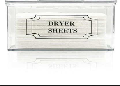 SSTATES Clear Acrylic Dryer Sheets Holder, Flip-top Laundry Pods Container - Image 4
