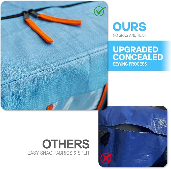 6 Pack Large Moving Bags, Storage Bag - Image 6