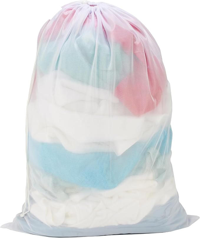 Laundry 360 Santized Mesh Bag | Dimensions : 36 x 24 x 7 inches | Drawstring - Image 2