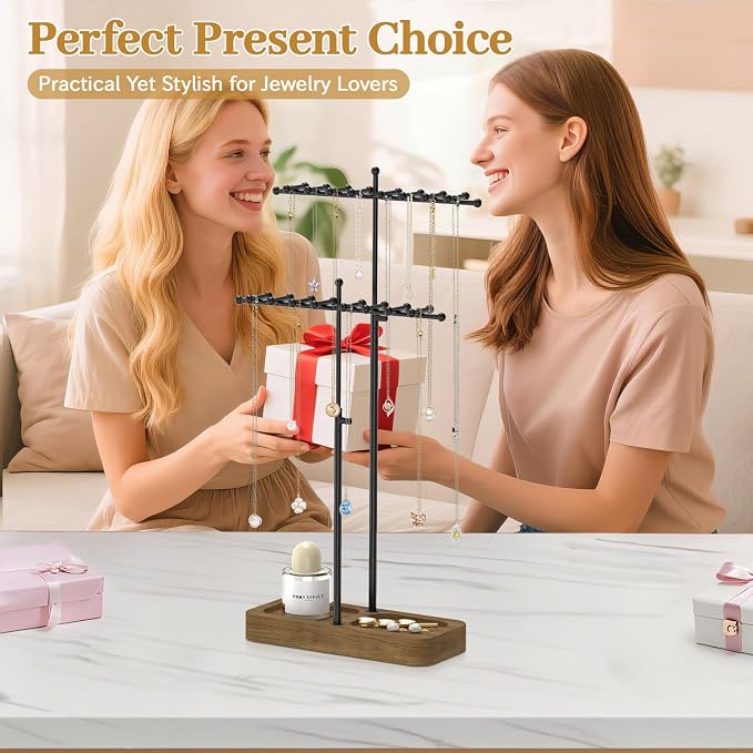 MODOWEY Necklace Holder Organizer Stand - Image 7