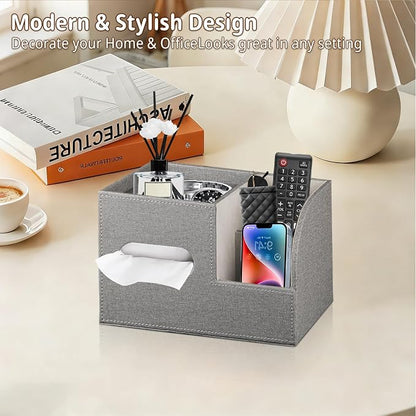 Leather Square Tissue Box Cover - Image 7