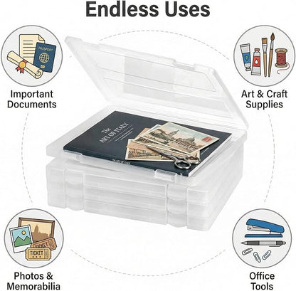 Hiceeden 4 Pack Plastic File Project Case - Image 4