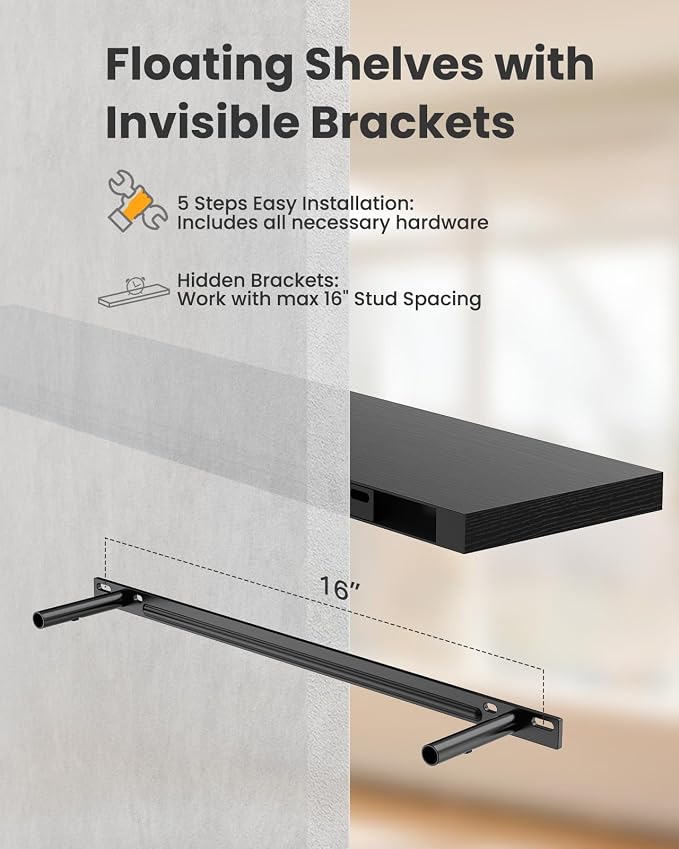 AMADA HOMEFURNISHING Floating Shelves - Image 8