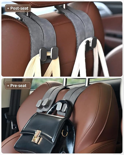 Headrest Hooks for Car, 4 Pack Car Seat Back Organizer Storage Hook, Double - Image 7