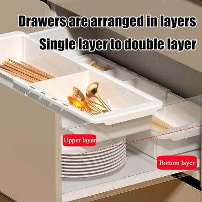 YOOUSOO Expandable Drawer Organizer, Drawer Dividers Organizers and Storage - Image 3