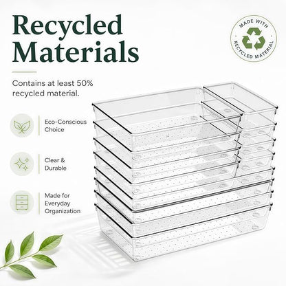 12 Pack Large Drawer Organizer Bins - Image 3