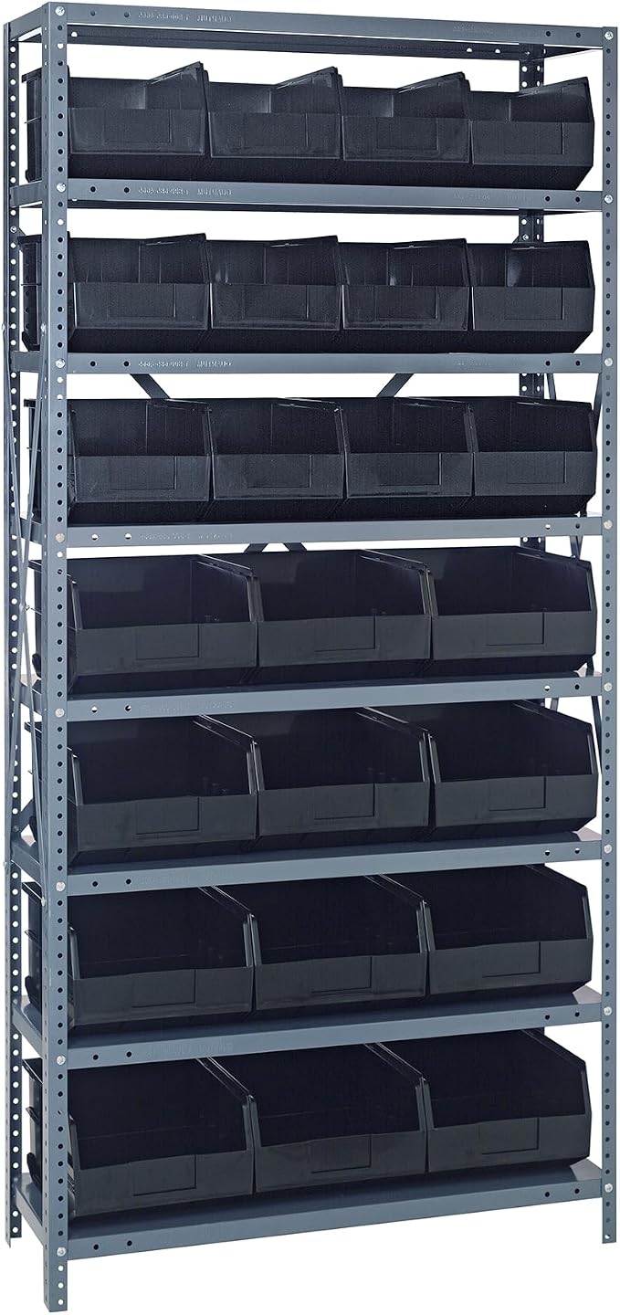 Quantum Storage Systems 2475-483485BK Shelving Unit, Carbon Steel, Galvanized by QuantumStorageSystems