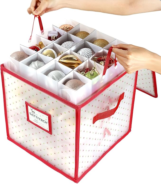 Sattiyrch Plastic Christmas Ornament Storage Box by Sattiyrch